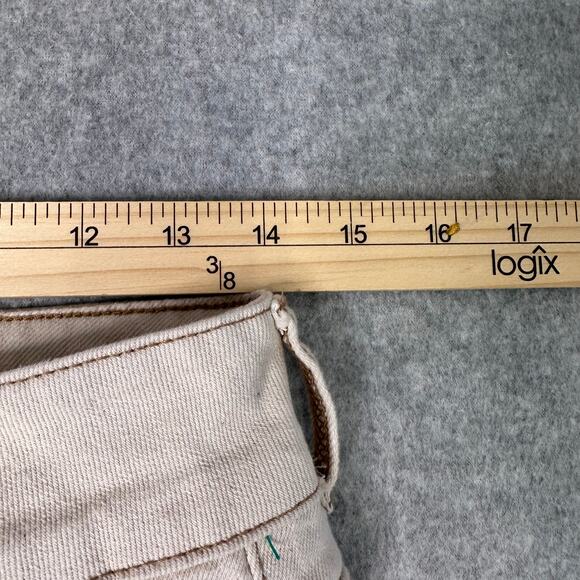 liT Kylie High Rise Curvy Skinny Ankle Jeans Womens Tan/Cream 6 Frayed Hem Work - Picture 11 of 12